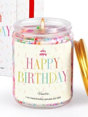 HAPPY BIRTHDAY CANDLE soy wax